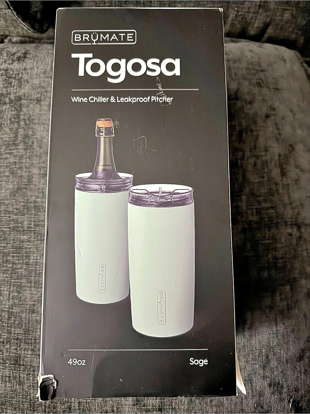 BNIB ~ BrüMate Togosa 49 oz Wine Chiller & Leakproof Pitcher
